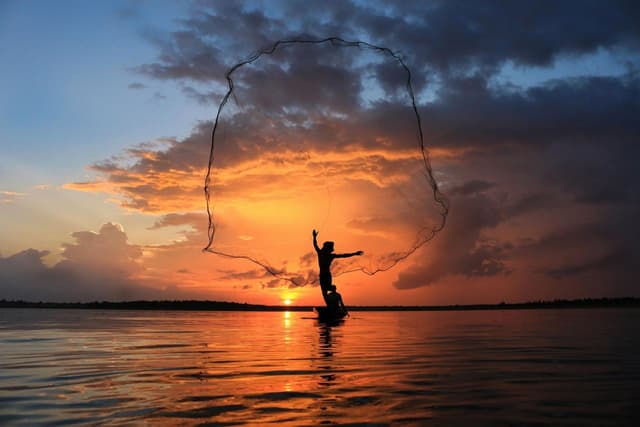  Fisherman at Sunset