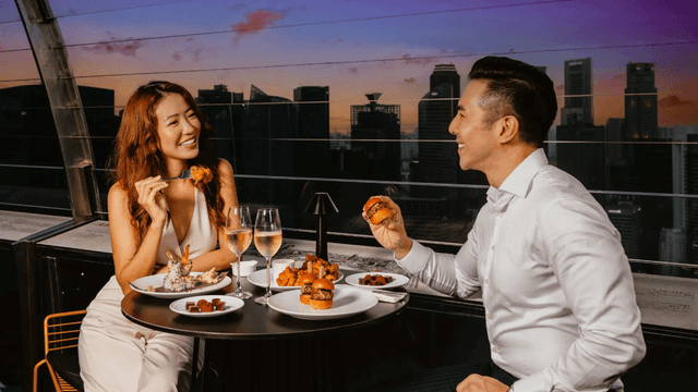 Dinner at Sands Skypark