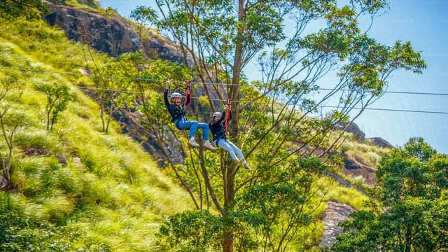 Ziplining in Ella