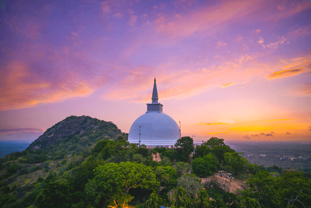 Sunset at Stupa
